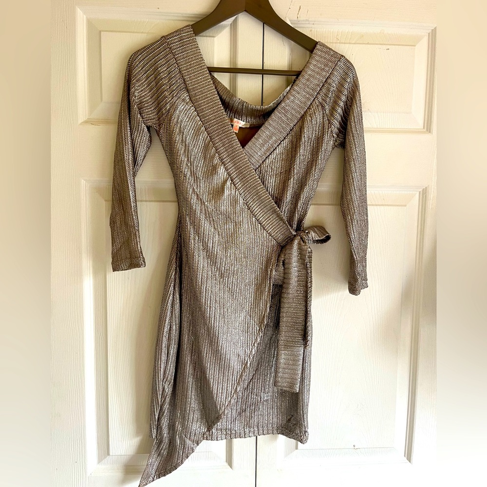 Luxxel metallic dress, size S